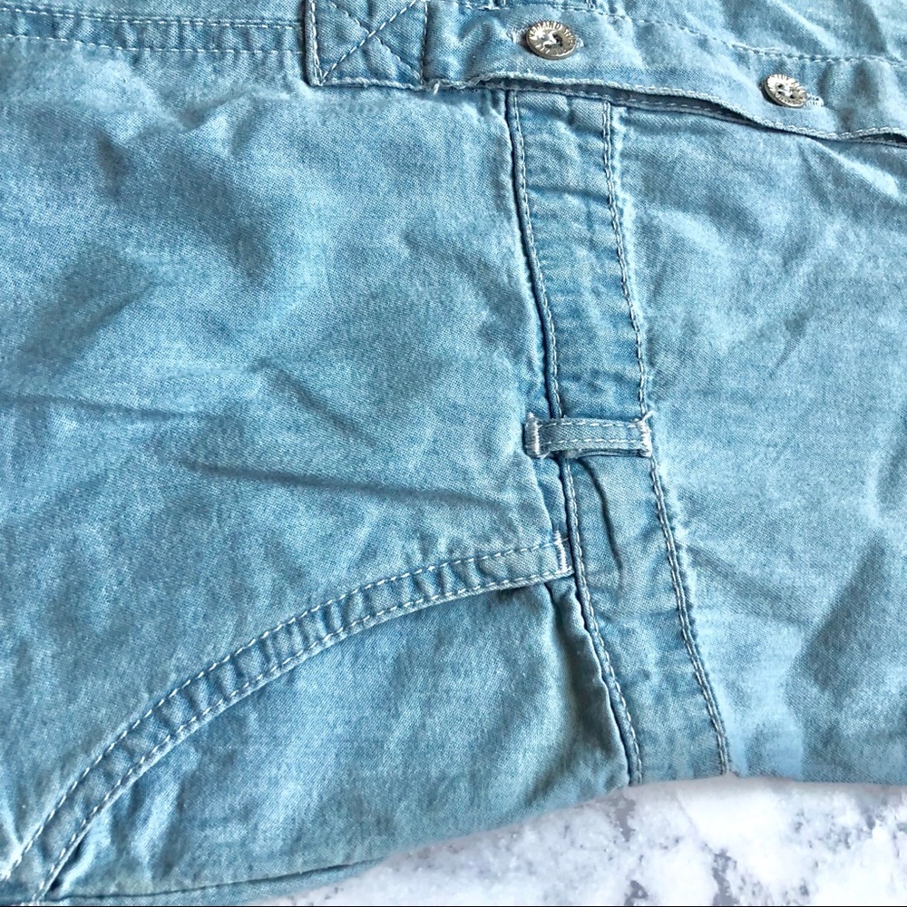 7 SEVEN FOR ALL MANKIND Girls Jean Romper Jumpsuit - Picture 5 of 6